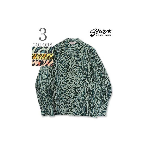 スターオブハリウッド 長袖 オープンカラーシャツ STAR OF HOLLYWOOD OCELOT L/S OPEN SHIRT SH29707