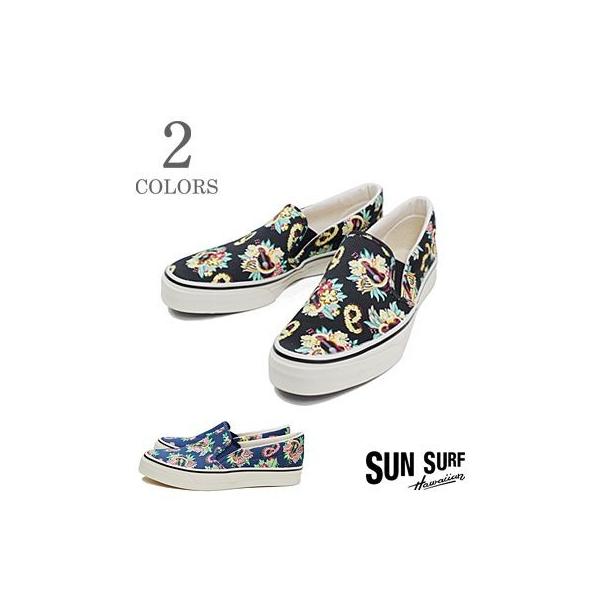 サンサーフ スリッポン スニーカー SUN SURF MACINTOSH UKULELE SLIP-ONT SS02590