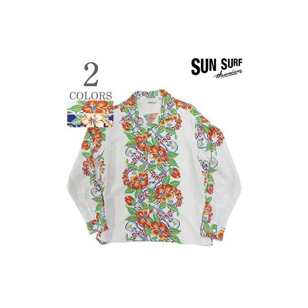 SUN SURF サンサーフ LONG SLEEVE RAYON ALOHA SHIRT 24MODEL『BLESSING GIFT FROM HAWAII』【アロハ・洋柄】SS29202 SUN SURF サンサーフ LONG SLEEVE RAYON ALOHA SHIRT '24MODEL