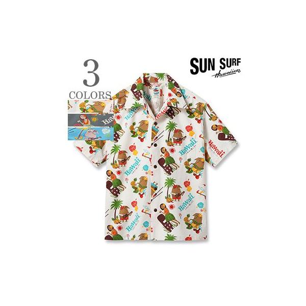 SUN SURF サンサーフ 半袖 柳原良平 Mookie Sato COTTON SEERSUCKER