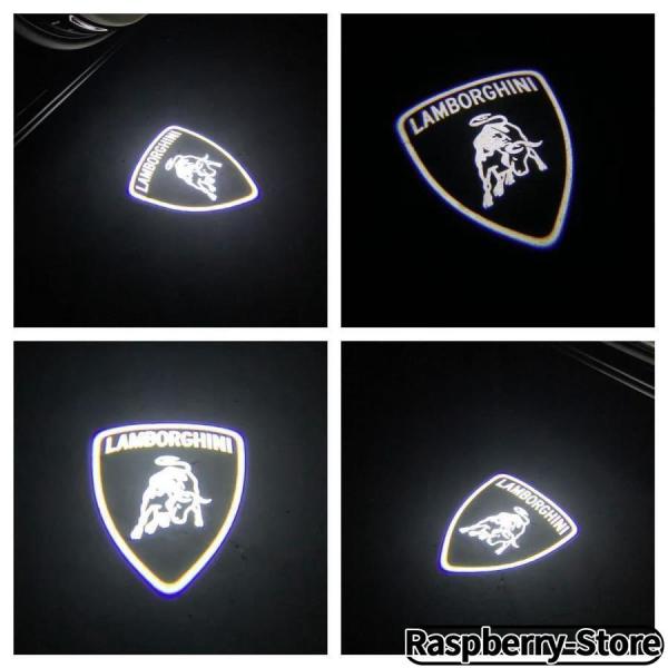 Lamborghini ロゴ LED プロジェクター カーテシランプ ガヤルド アベンタドール ウルス ウラカン ランボルギーニ ドア ライト マーク