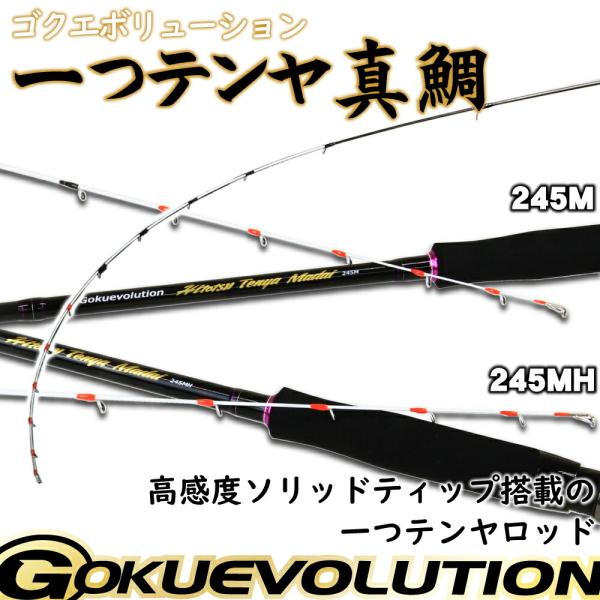 ゴクエボGokuevolution HitotsuTenya 真鯛245Ｍロッド ori_goku-hitotsu