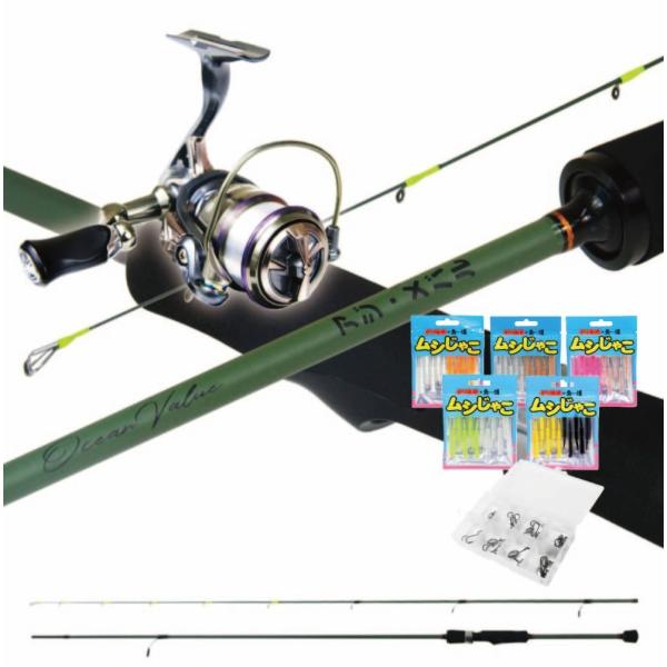 【ロッド】■オーシャンバリュー アジ＆メバル 7.5ft ML全長…約224cm仕舞寸法…約115cm継数…2自重…約96g先径/元径…約0.6mm/約8.0mm（リールシート上部）適応リグウェイト…0.8〜10.0g【リール】■フライデー...