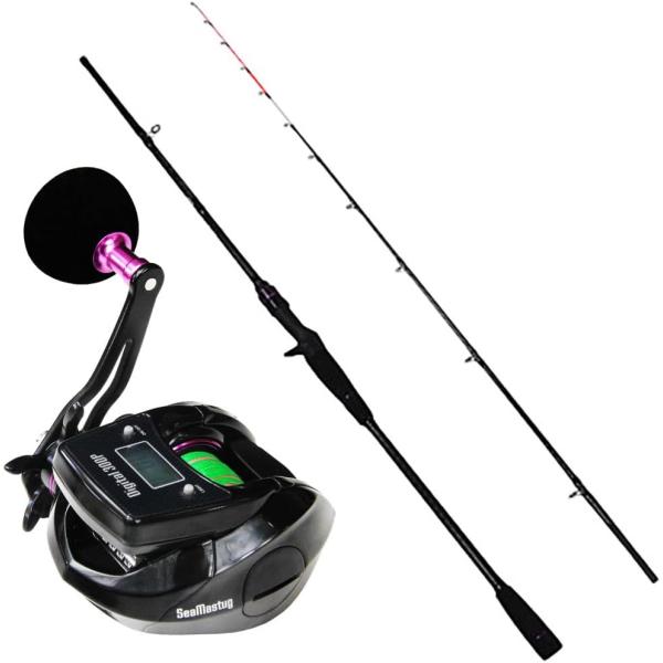 すぐに使える！デジタル龍撃船タチウオ釣りセット 龍撃太刀魚テンヤ 180早掛け ＆ SeaMastug Digital 300P (ori-funeset054)