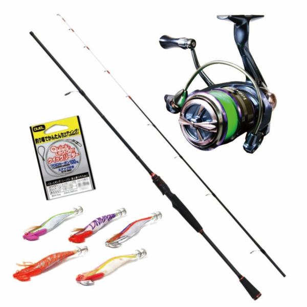 船からのアオリイカ釣り狙いといえばボートエギング。ボートエギングを始めたい人にうってつけのロッドとリールのセットです。ロッドはボートエギングに求められる基本性能を満たした、「ボートストライカーエギング 602ML」。リールはおり釣具オリジナ...