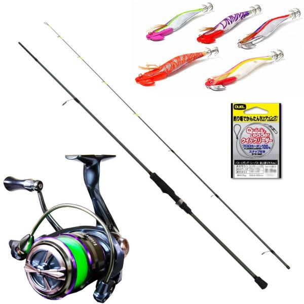 船からのアオリイカ釣り狙いといえばボートエギング。ボートエギングを始めたい人にうってつけのロッドとリールのセットです。ロッドはボートエギングに求められる基本性能を満たした、「オーシャンバリューティップラン」。リールは「フライデー3 XE30...