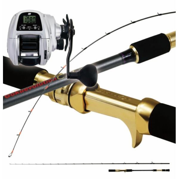 カーボンソリッド、アルミトリガーシート装着といったユニークな存在のロッド「CSL」シリーズとデジタルカウンター付きのリールを組み合わせたセットです。眺めの仕掛けを使ったライトゲームや、竿を曲げて釣りたい人にはうってつけの竿です。ライトヒラメ...