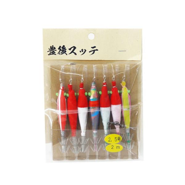 豊後スッテ 2.5号 7本付 間隔2m(waki-028655)[M便 1/8]爆買
