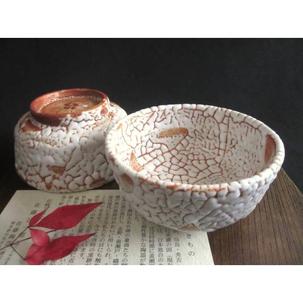 鉢■加藤正治作 赤志野 紅葉紋鉢 共箱 共布 美濃 三つ足 作家物 大鉢 平鉢■ 向付 梅花皮 赤志野 (2客組) 康元窯 佐藤公一郎 SK-153 : 織部の器 千