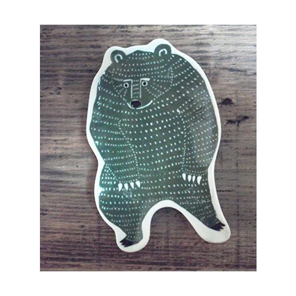 倉敷意匠kata kataカタ カタ　印判手中皿 クマ