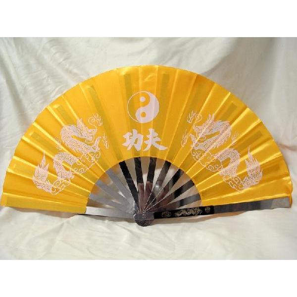 太極拳 中国武術用 武闘鉄扇子 双龍柄 黄 カンフー 少林寺 三国志 武器 Buyee Buyee 日本の通販商品 オークションの代理入札 代理購入