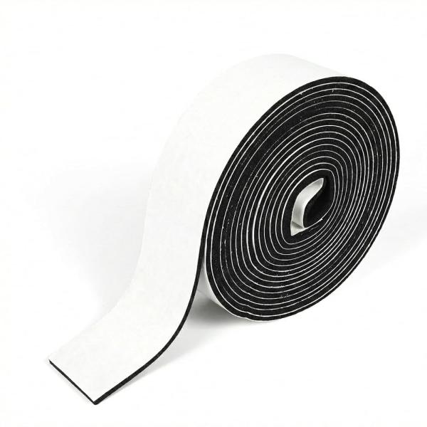 [スプレンノ] 平型ゴム EPDM 粘着テープ 厚み 2mm×幅 30mm 長さ 3ｍ スポンジ クッション 素材 防音 防振 効果 (幅30mm×1個)