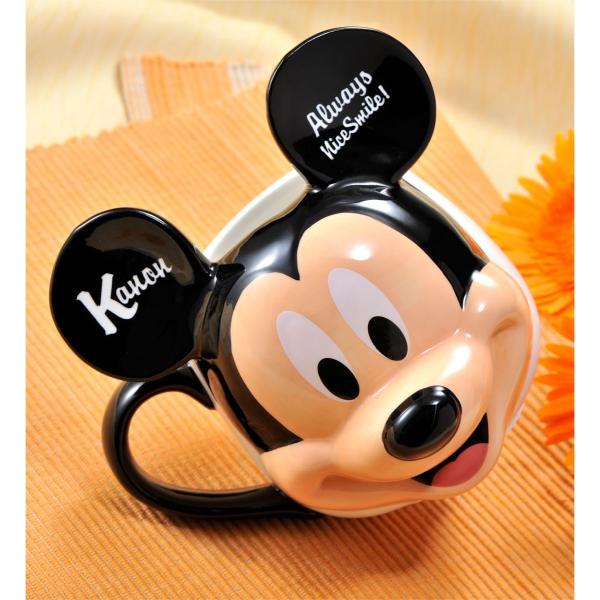 お返し 名入れ ミッキーマウス フェイスマグ マグカップ かわいい ディズニー 新作 大人気 誕生日プレゼント ミッキー 名前入り