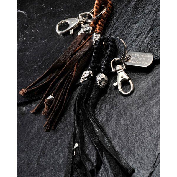 全国一律送料無料 誕生日プレゼント 男性 彼氏 アクセサリー 誕生日 名入れ ドクロチャーム プレゼント ギフト ボリュームメンズキーリング キーホルダー