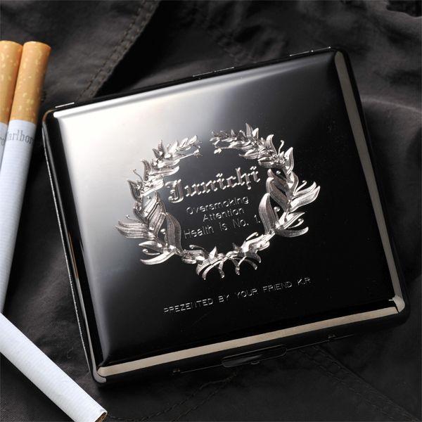 誕生日プレゼント 男性 喫煙具 彼氏 お父さん 名入れ プレゼント カジュアルメタルシガレットケース ブラック 85ｍｍ Sg Metal 名入れのギフトハートangelic 通販 Yahoo ショッピング