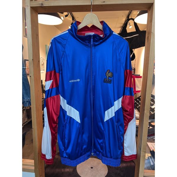 Old adidas France Football Track Jacket 1985 / 90 Adults Large
