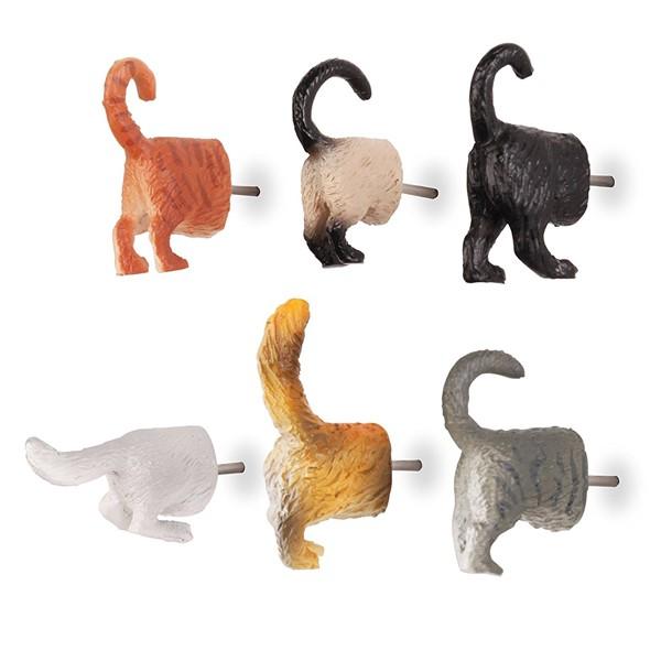 キッカーランド キャットバットプッシュピンズ 猫 ネコのお尻型 押しピン 6個セット 画鋲 画びょう Cat Butt Push Pins オリジ 通販 Yahoo ショッピング