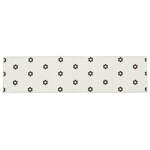 キッチンマット おしゃれ ロングマット ミネット コレットカフェ 180 45 花柄 タイル柄 ホワイ Fl 2807 オリジ 通販 Yahoo ショッピング