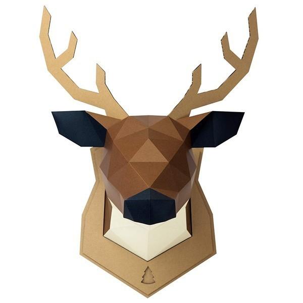 カクカク 壁飾り シカ Mサイズ インテリア ペーパークラフト ウォールデコレーション Kakukaku Wall トナカイ クリスマス雑貨 Kakukaku M Shika オリジ 通販 Yahoo ショッピング