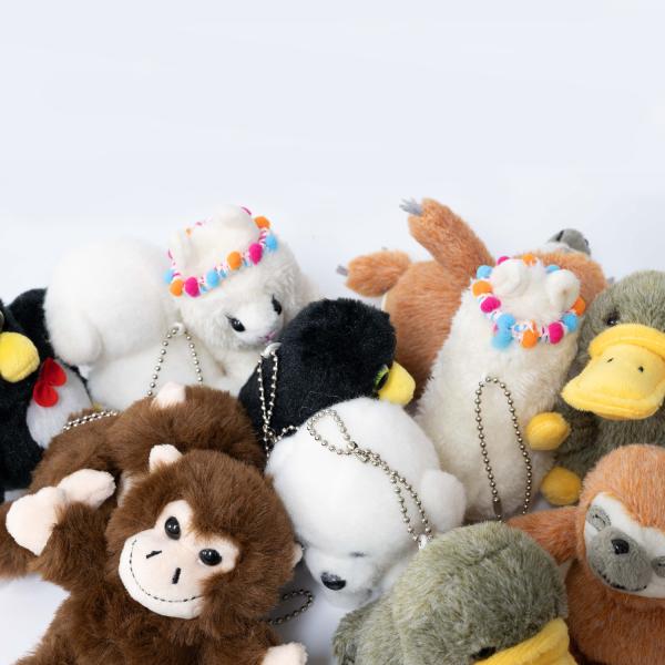マイムフレンズ ミニ しゃべる ぬいぐるみ ものまね 動物 ストラップ  チャーム キーリング 人気 癒し おもちゃ