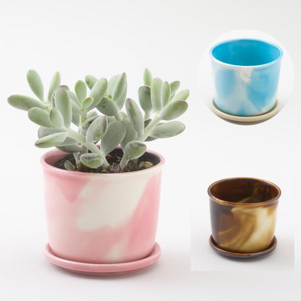 マグポット マーブル 植木鉢 受け皿 セット おしゃれ かわいい 室内 プランター ３号ポット 小型 美濃焼 磁器 日本製 100percent Mug Pot Marble オリジ 通販 Yahoo ショッピング