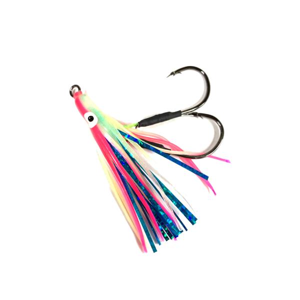 フジワラ 勝タコ 2本針 針17号 タコ2号 FW6 グローピンク(fujiwara