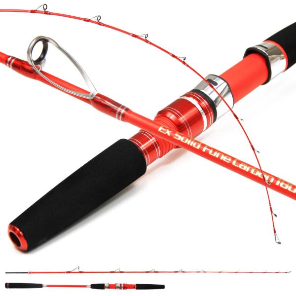 カーボンソリッド船竿 Seamastug Ex Solid Fune Carbon 180(50-100号