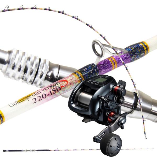 ゴクスペ ゴクスペシャルバージョンS 220-150＆シマノ 24プレイズ 3000 セット(ori-funeset682)｜Gokuspe ゴクスぺ 六代目Gokuspecial Version-S 220-150 シマノ 24プレイズ 3000 総糸巻き グラスソリッド 真鯛 マダイ 青物 ワラサ ヒラメ Gokuspe ゴクスペ ゴクスペシャルバージョンS 220-150＆シマノ 24