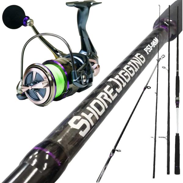 ショアジギロッド、リール、タモ リール付 ショアジギングセット96M-3 (shorejiggiset-08) : オリオク