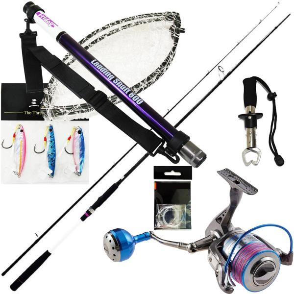 ショアジギングセット ランディングネット まで付いてくる!! ショアジギング 入門