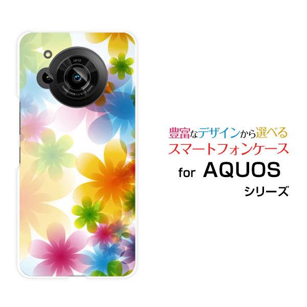 X}zP[X AQUOS R7 SH-52C ANIX A[Zu n[hP[X/TPU\tgP[X Pastel Flower type002 pXe  t[  C{[