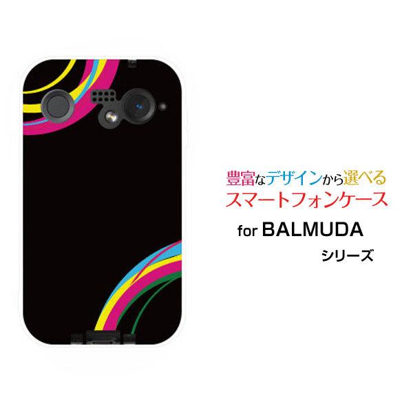 X}zP[X BALMUDA Phone o~[_ tH n[hP[X/TPU\tgP[X Colorful Line(black) Jt ubN  g