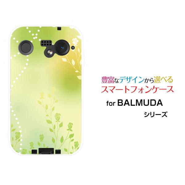 X}zP[X BALMUDA Phone o~[_ tH n[hP[X/TPU\tgP[X Green Flower pXe  O[  t[