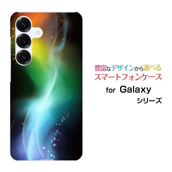 スマホケース Galaxy S26+ SC-52G SCG38 SM-S947Z ハードケース/TPUソフトケース glow color 虹 レインボー グロー サイバー カラフル