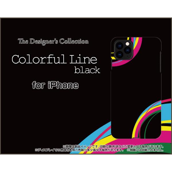 iPhone 12 Pro Max ACtH gDGu v }bNX n[hP[X/TPU\tgP[X tیtBt Colorful Line(black) Jt ubN  g