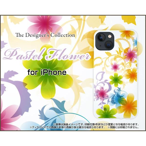 �X�}�z�P�[�X iPhone 13 mini �A�C�t�H�� �T�[�e�B�[�� �~�j �n�[�h�P�[�X/TPU�\�t�g�P�[�X Pastel Flower type003 �p�X�e�� �� �t�����[ �� ���C���{�[