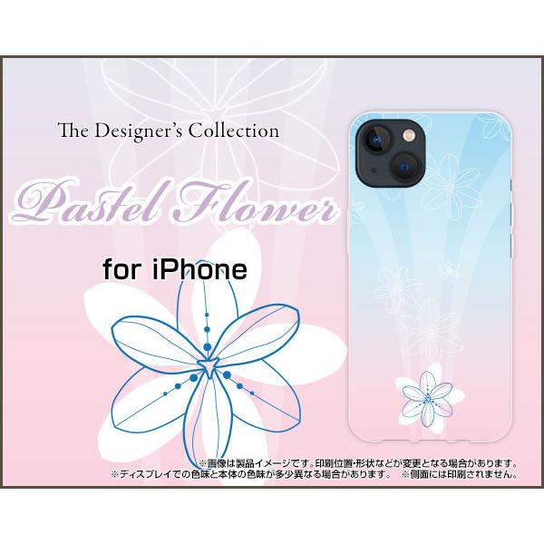 �X�}�z�P�[�X iPhone 13 mini �A�C�t�H�� �T�[�e�B�[�� �~�j �n�[�h�P�[�X/TPU�\�t�g�P�[�X Pastel Flower type005 �p�X�e�� �� �t�����[ �s���N �u���[