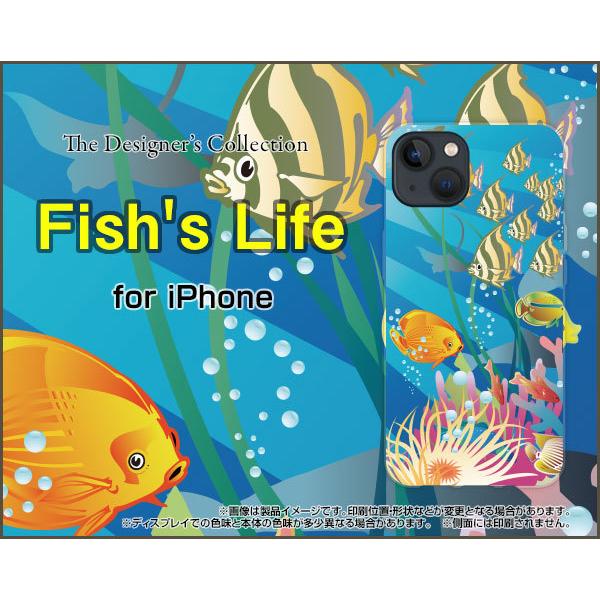 iPhone 13 mini ACtH T[eB[ ~j n[hP[X/TPU\tgP[X tیtBt Fish's Life  T}[ C Mы