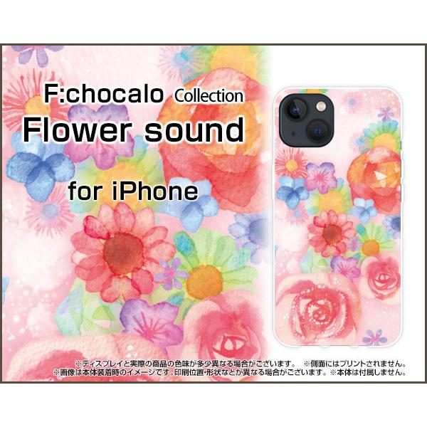 iPhone 13 mini ACtH n[hP[X/TPU\tgP[X tیtBt Flower sound F:chocalo fUC ԕ sN CXg o 