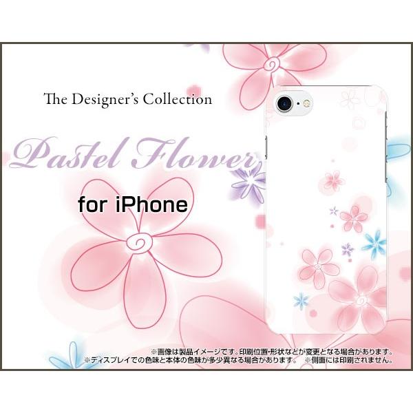 iPhone 8 �n�[�h�P�[�X/TPU�\�t�g�P�[�X �t���ی�t�B�����t Pastel Flower type004 �p�X�e�� �� �t�����[ �s���N �z���C�g