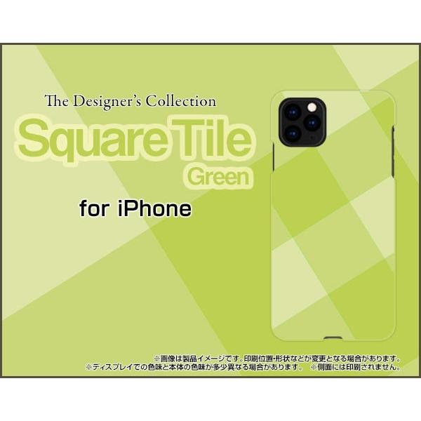 X}zP[X iPhone 11 Pro Max n[hP[X/TPU\tgP[X SquareTile(Green) ^C  O[ `FbN lp