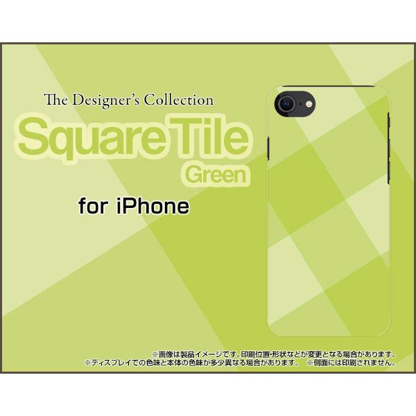 iPhone SEi3j ACtH GXC[ iPhone SE3 n[hP[X/TPU\tgP[X tیtBt SquareTile(Green) ^C  O[ `FbN lp