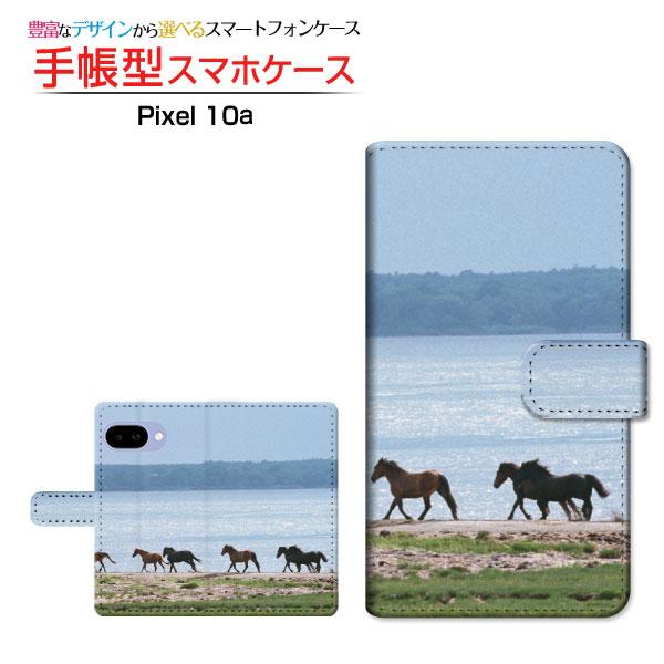 カメラ穴対応 手帳型 Google Pixel 10a ケース クリアケース付 カバー スマホケース 雑貨 馬群