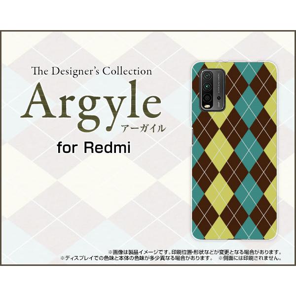 �X�}�z�P�[�X Redmi 9T ���b�h�~�[ �i�C�� �e�B�[ �n�[�h�P�[�X/TPU�\�t�g�P�[�X Argyle(�A�[�K�C��) type001 ���[������ �i�q �H�` �`�F�b�N