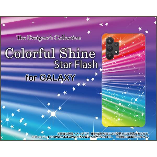 �X�}�z�P�[�X GALAXY A32 5G �M�����N�V�[ �n�[�h�P�[�X/TPU�\�t�g�P�[�X Colorful Shine Star Flash �J���t�� �� �X�^�[ ���炫�� ���C���{�[