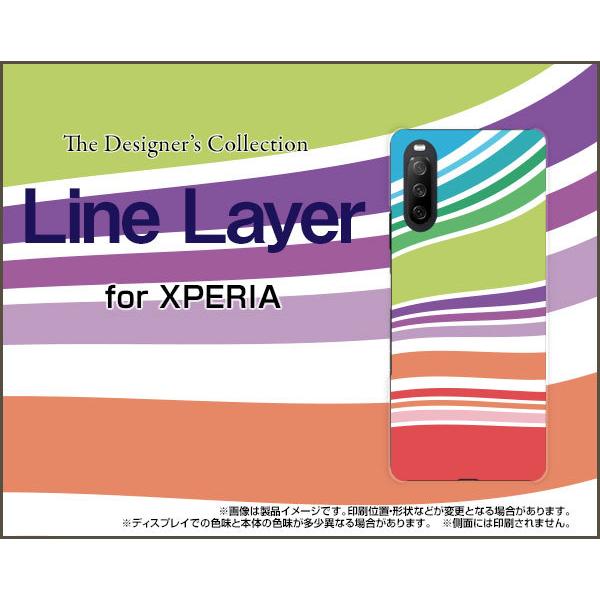 XPERIA 10 III Lite n[hP[X/TPU\tgP[X tیtBt Line Layer type002 Jt {[_[ C[ zCgXgCv