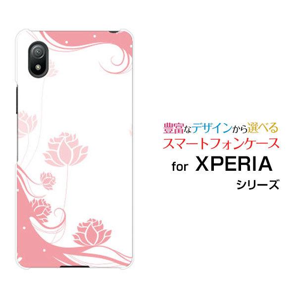 �X�}�z�P�[�X XPERIA Ace III SO-53C SOG08 �n�[�h�P�[�X/TPU�\�t�g�P�[�X Pastel Flower type006 �p�X�e�� �s���N �� �t�����[
