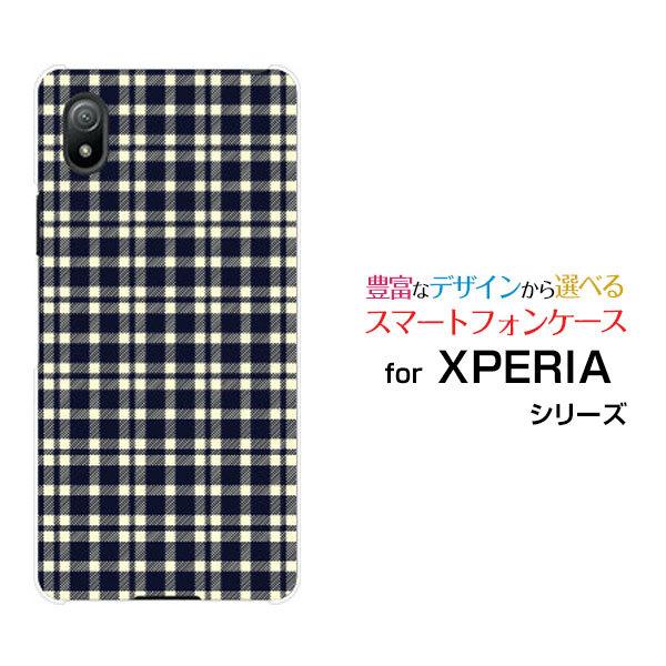 X}zP[X XPERIA Ace III SO-53C SOG08 n[hP[X/TPU\tgP[X Plaid(`FbN) type001  iq  x[W Vv
