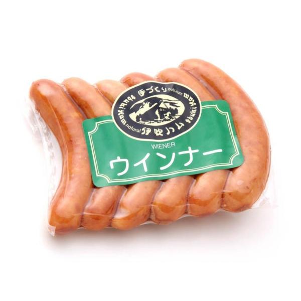 　　　みんな大好きウインナー。手作業で丹念に腸詰した伊吹ハムのウインナーは、ざっくりと歯ごたえがあります。山桜のスモークが香りお肉の旨みが詰まっています。毎日の食事が待ちきれなくなるおいしさ。商品名：伊吹の荒挽きウィンナー 内容量：128g...
