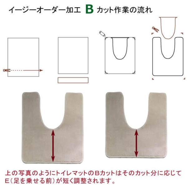 トイレマットBカットの手順
